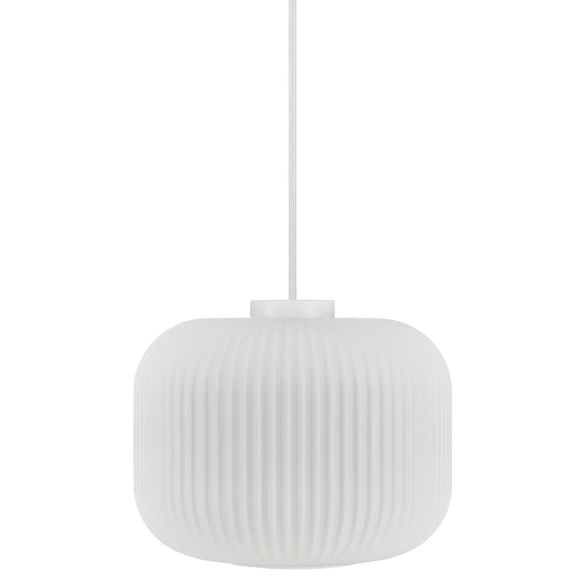 Żyrandol plisowany Milford 46583001 Nordlux do salonu szklany biały