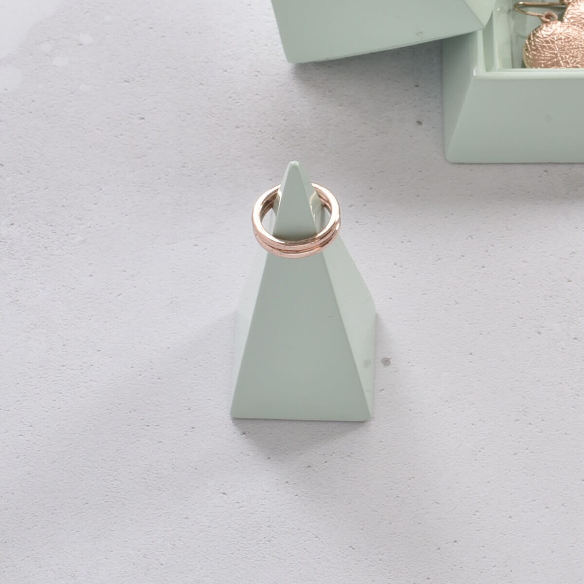 Stojak na biżuterię Pyramid mały zielononiebieski