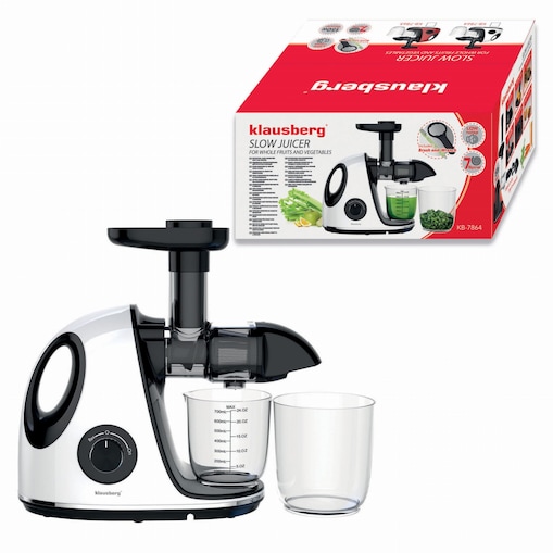Sokowirówka wolnoobrotowa 150W do owoców i warzyw COLD PRESS KLAUSBERG KB-7864