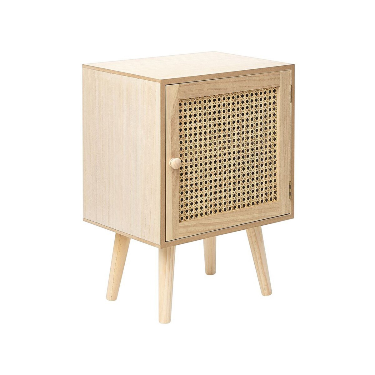 Szafka nocna front rattanowy jasne drewno ALMO