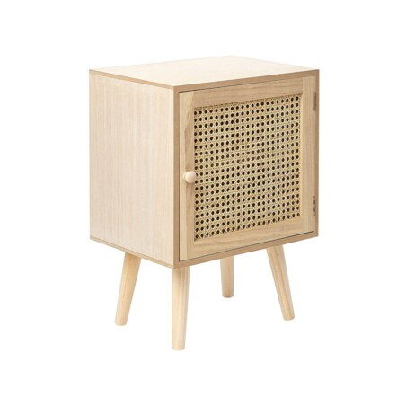 Szafka nocna front rattanowy jasne drewno ALMO
