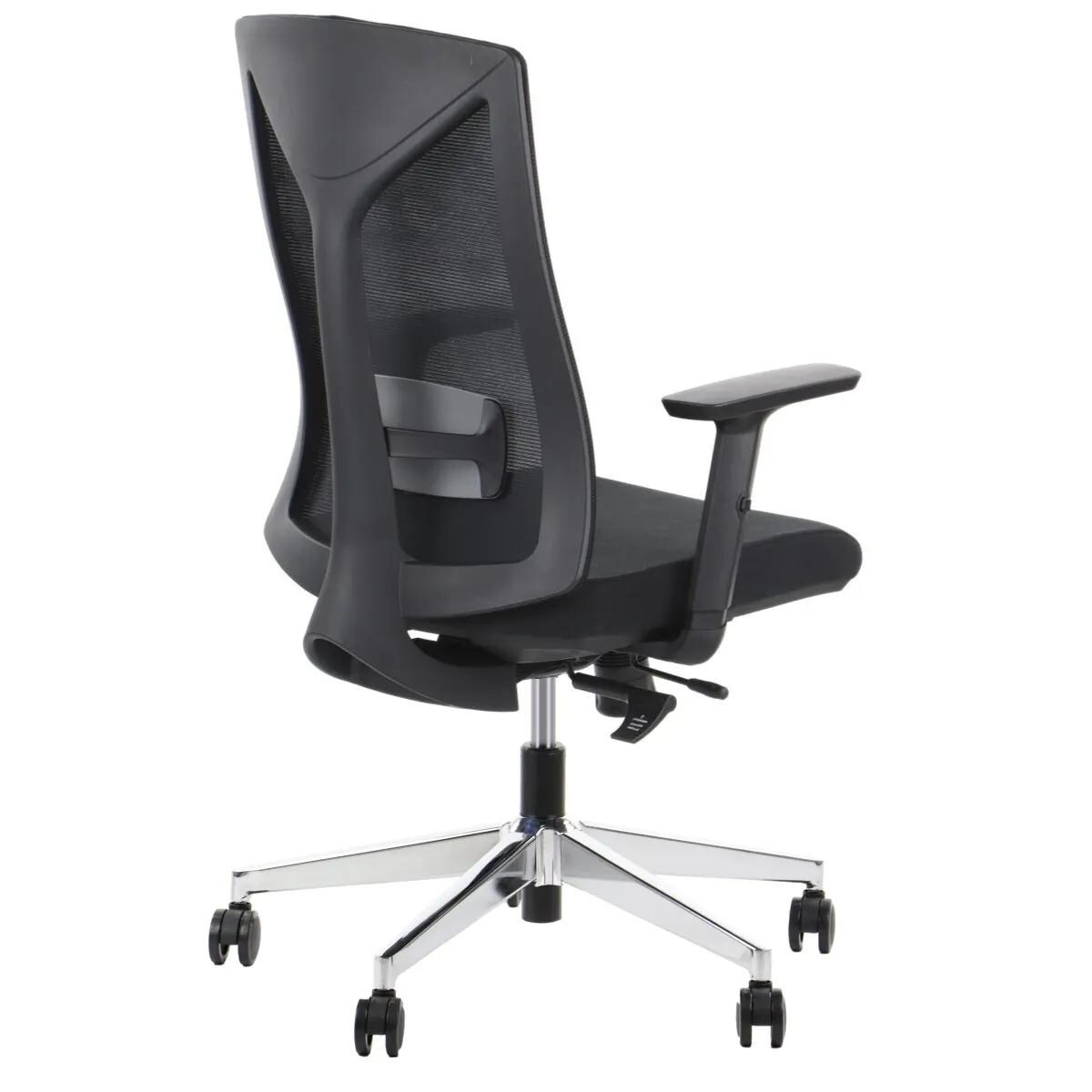 Fotel biurowy HAGER czarny/chrom