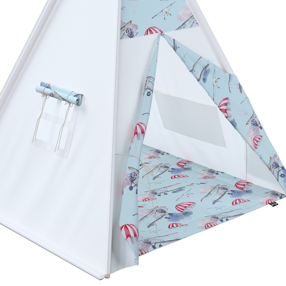 Tipi, niebiesko-różowy, 110 x 110 x 155 cm, Magic Collection