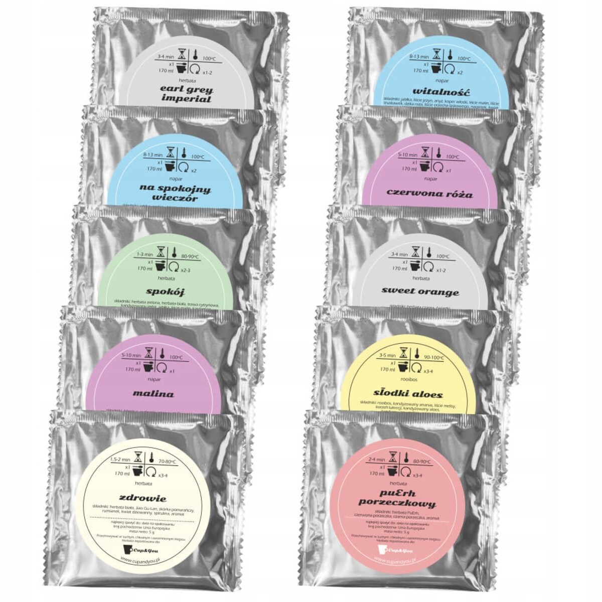 PREZENT UPOMINEK PODARUNEK NA DZIEŃ BABCI URODZINY 10 SMAKÓW HERBAT SYPANYCH PREMIUM GIFT BOX KOSZ PUDEŁKO ZESTAW PREZENTOWY UPOMINKOWY