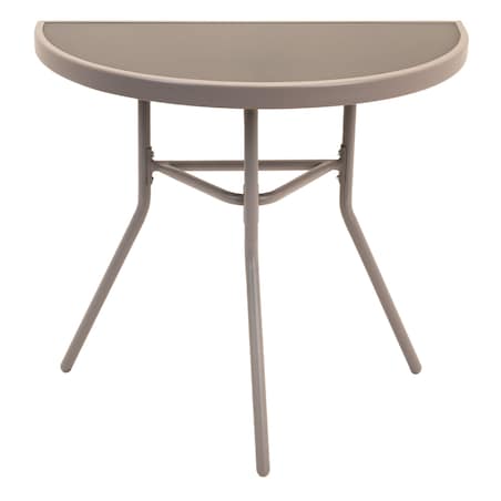 Stół balkonowy stalowy STOLIK ogrodowy na taras szkło hartowane do ogrodu