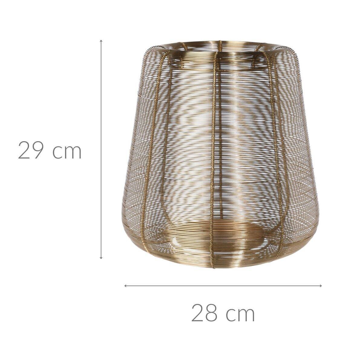 Metalowy lampion dekoracyjny, 28 x 29 cm | home&you