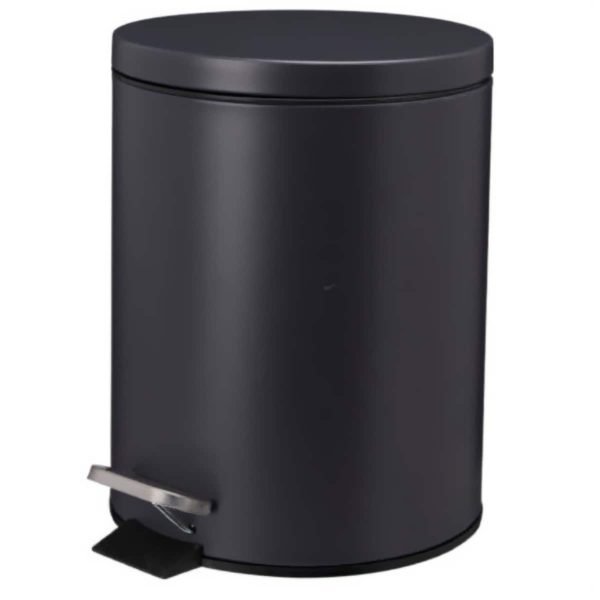 Kosz na śmieci NONI metalowy z pokrywą, 5 l