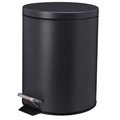 Kosz na śmieci NONI metalowy z pokrywą, 5 l