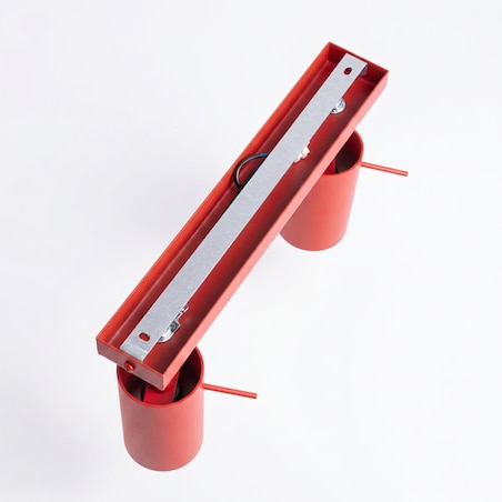 Plafon RING 4L czerwony