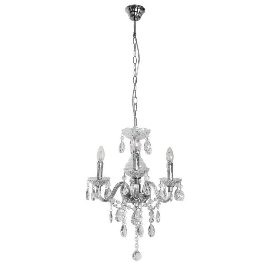 Świecznikowa lampa wisząca Whiz L.90690/3CLE zwis glamour chrom przezroczysty