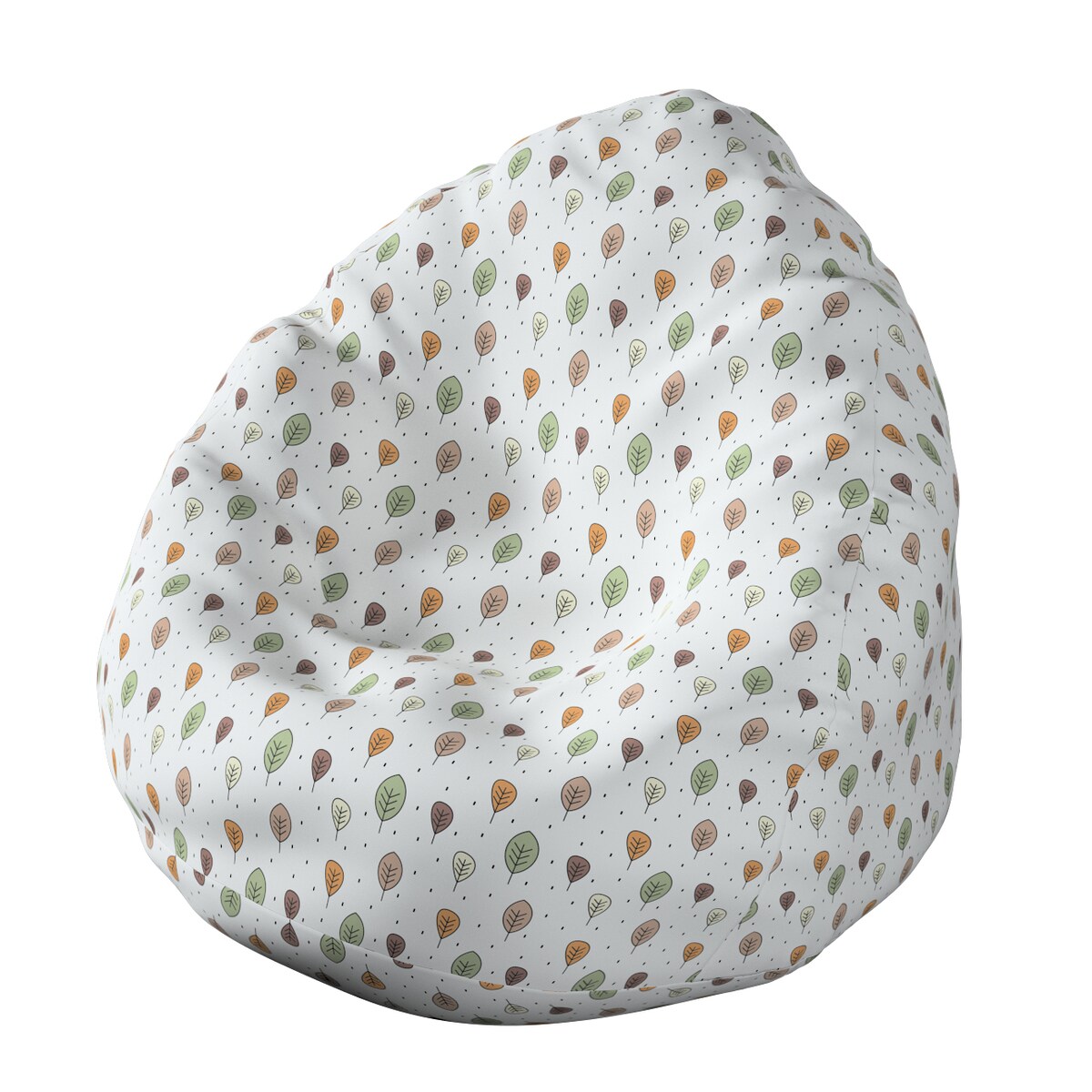 Worek do siedzenia Bowli, ecru-brązowy, Ø80 x 115 cm, Magic Collection