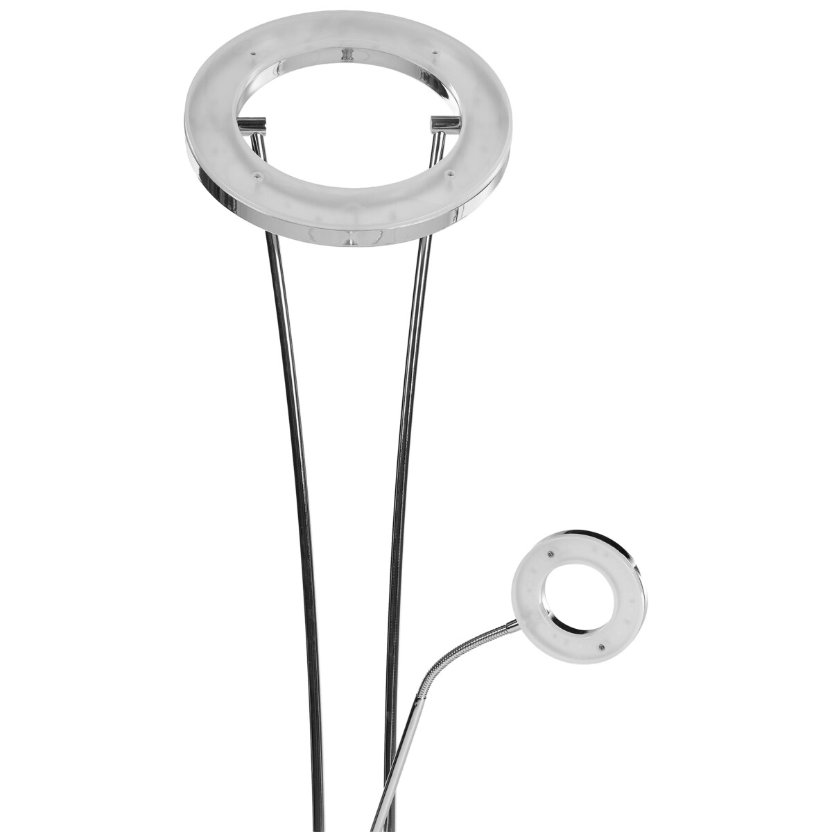 Lampa podłogowa LED KENNET  Ze ściemniaczem Metal Srebrny