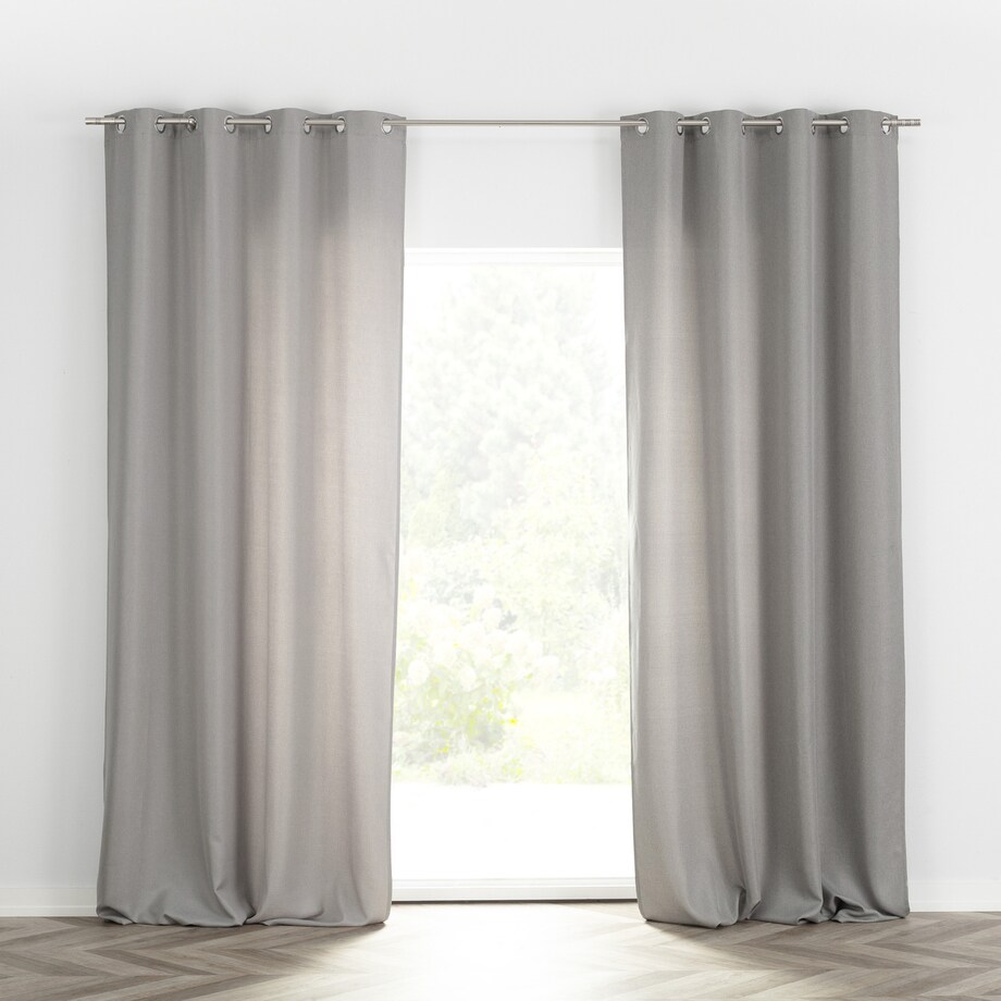 Zasłona BASIC na kółkach 140x280cm popielaty 1 szt. 140x280 szary