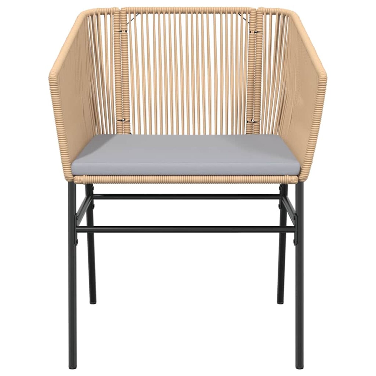 vidaXL 3-częściowy zestaw ogrodowy poduszkami brązowy polirattan szkło