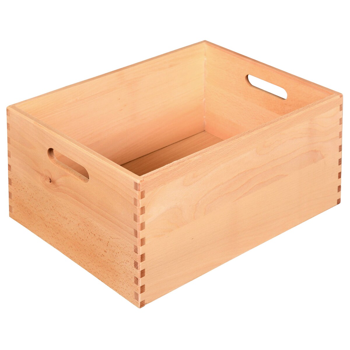 Pojemnik do przechowywania z uchwytami, drewno bukowe, Kesper