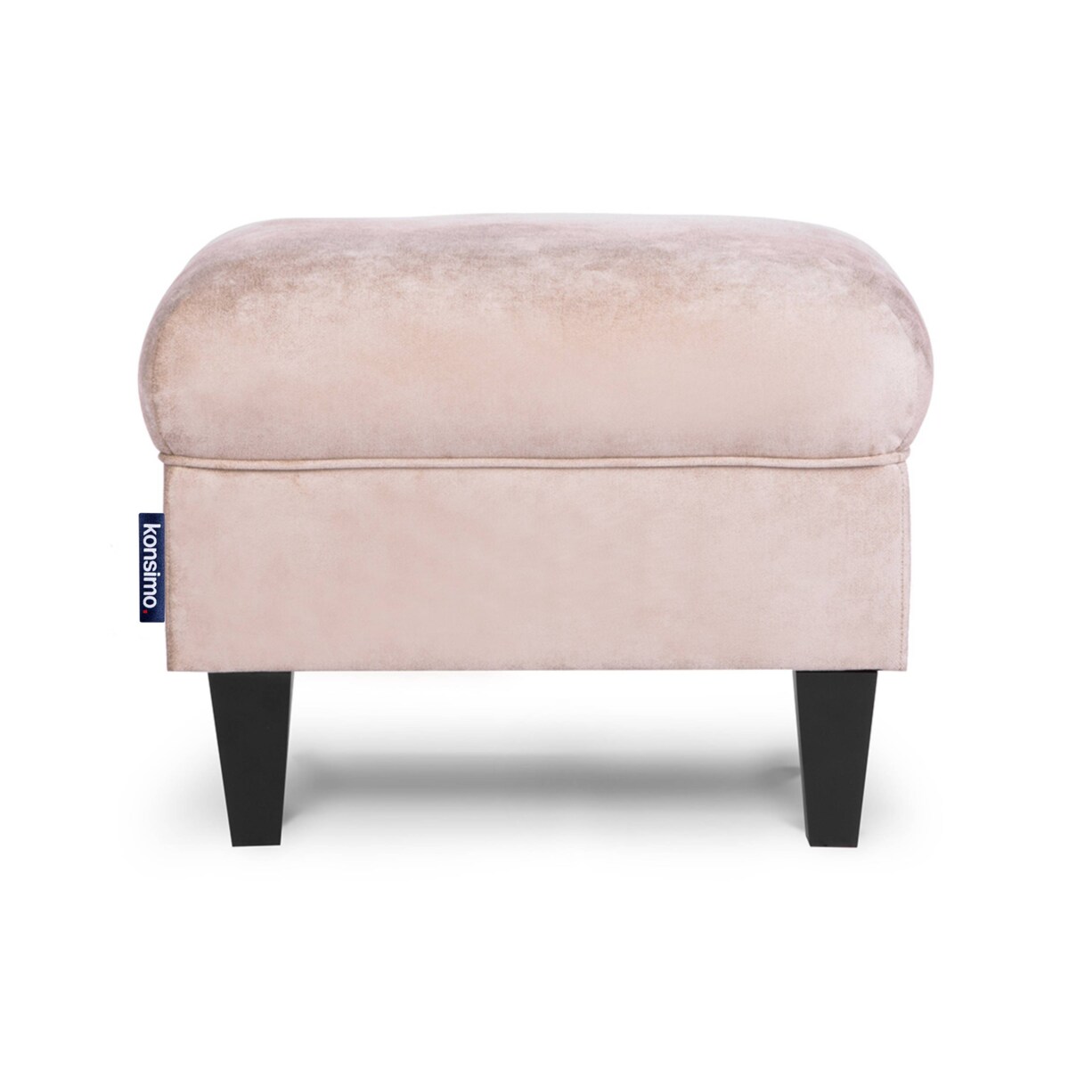 KONSIMO MILES Fotel + puf, kolor Beżowy