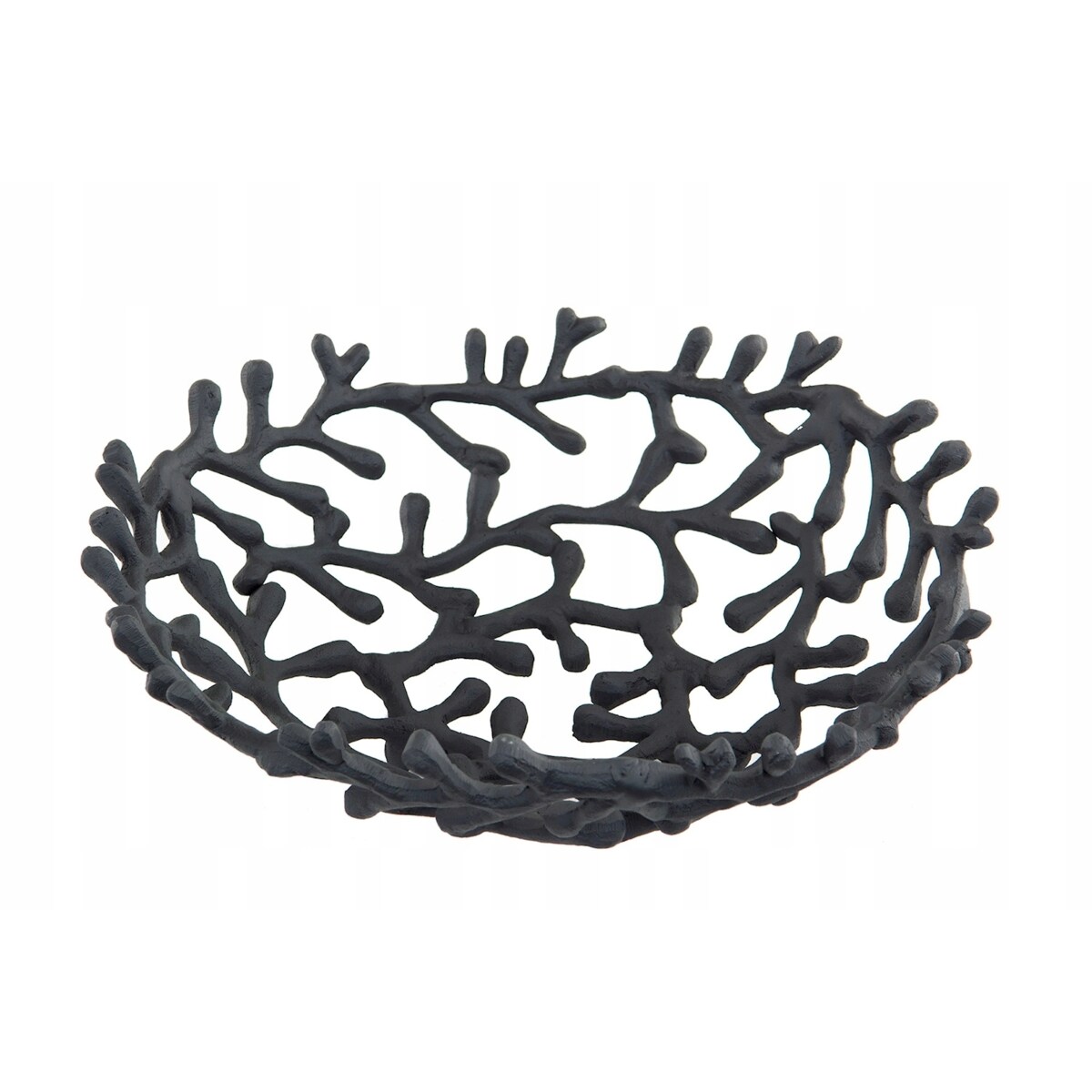 PATERA NA OWOCE CZARNA 30cm RAFA KORALOWA KORALOWIEC DO DOMU SALONU PREZENT