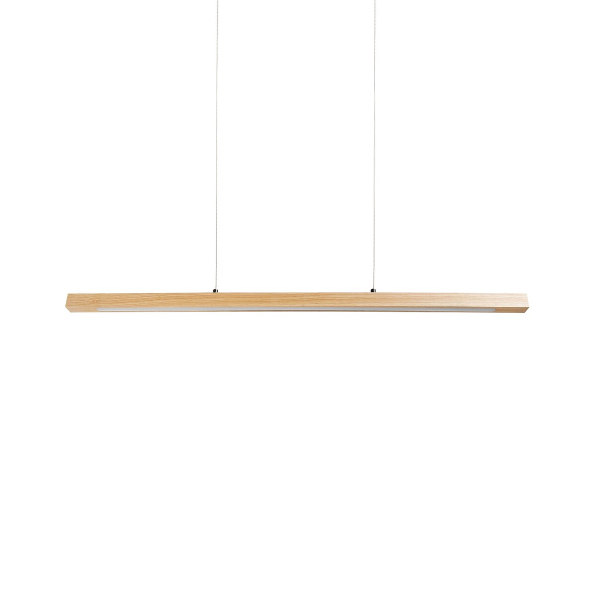 Lampa wisząca LED ze ściemniaczem jasne drewno STEWARTS