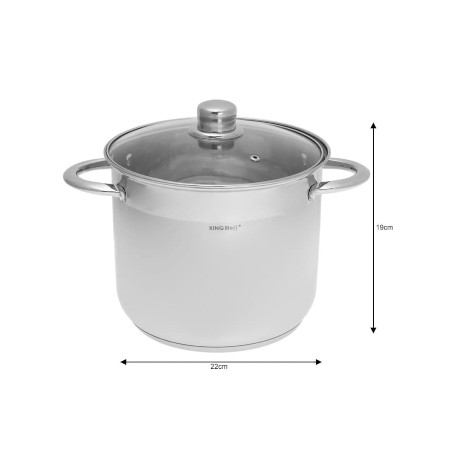 Zestaw garnków gastronomicznych KINGHOFF 6 elementów 9L/7L/5L