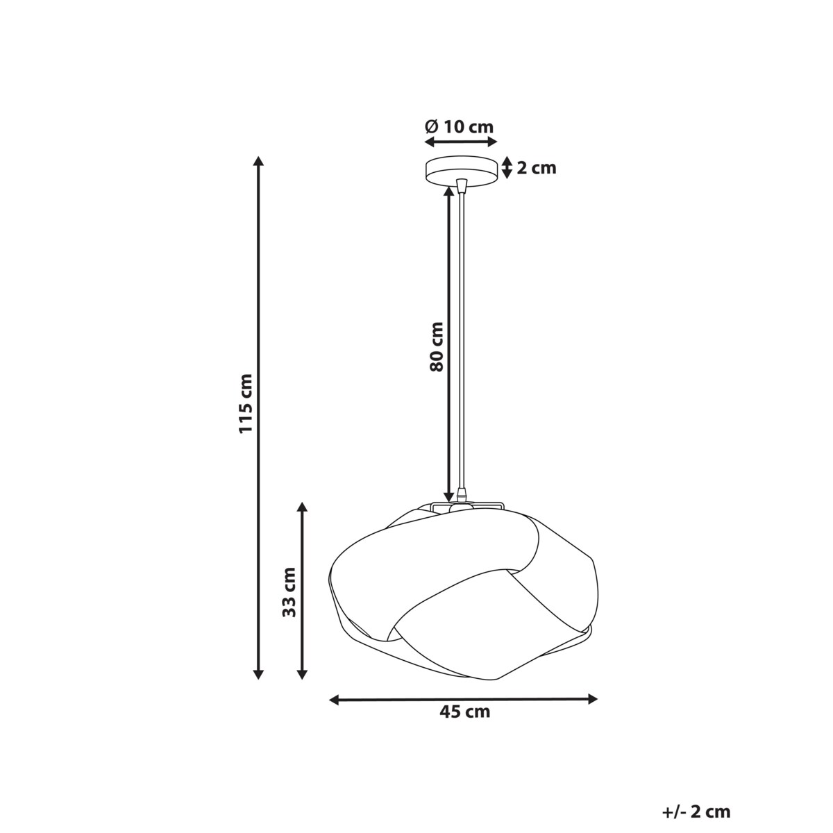 Lampa wisząca bambusowa naturalna HALIL