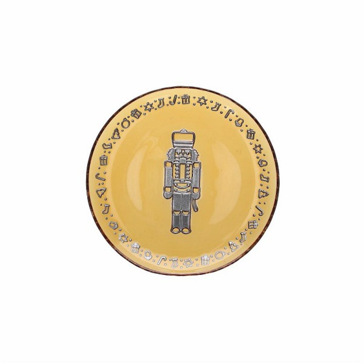 AF TALERZ DZIADEK DO ORZECHÓW ŻÓŁTY 21 CM