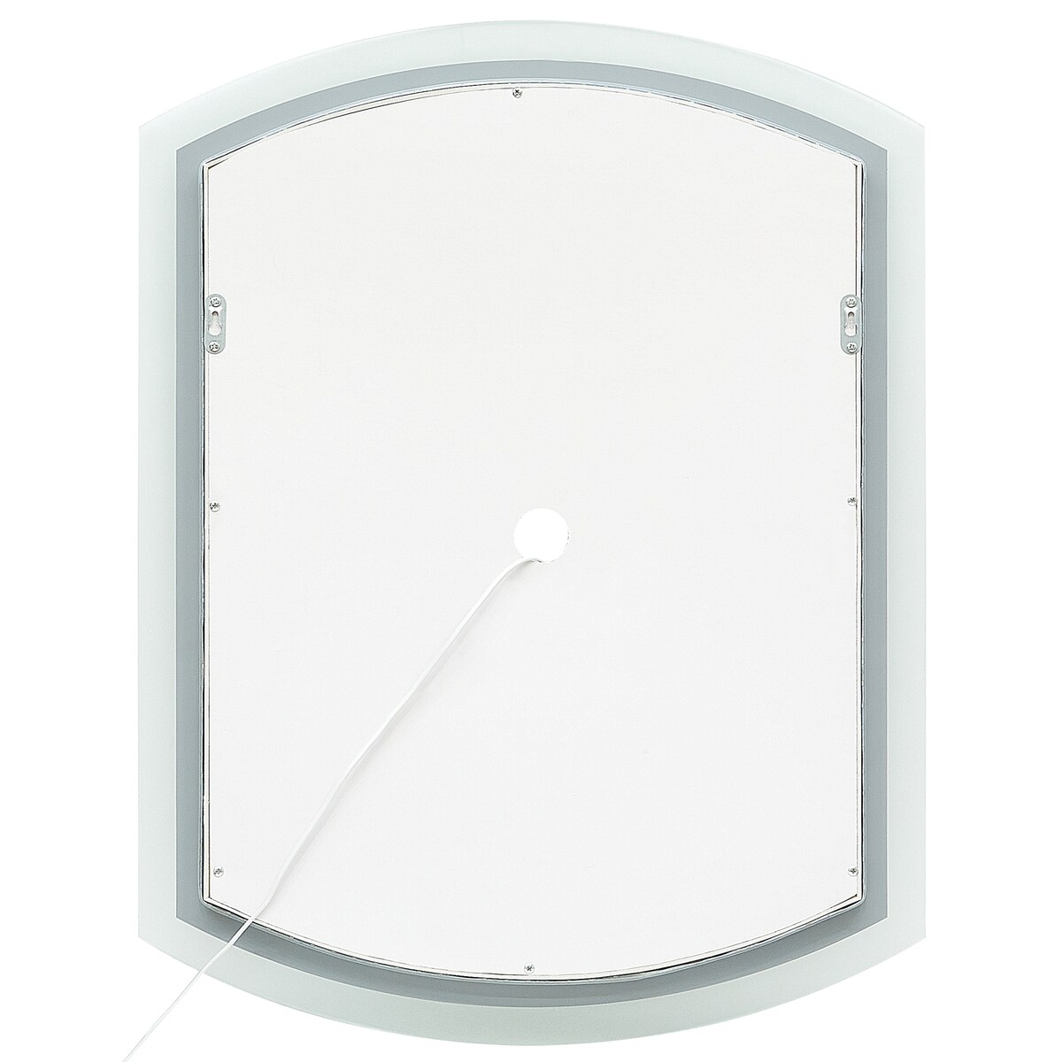 Lustro łazienkowe LED BEZIERS 60 cm 78 cm Srebrny