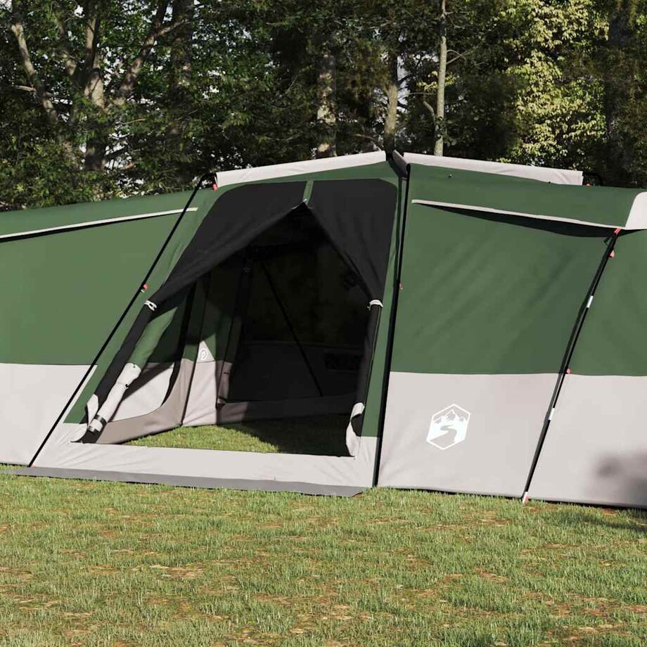 vidaXL Namiot rodzinny Zielony 833 x 585 x 216 cm Poliester