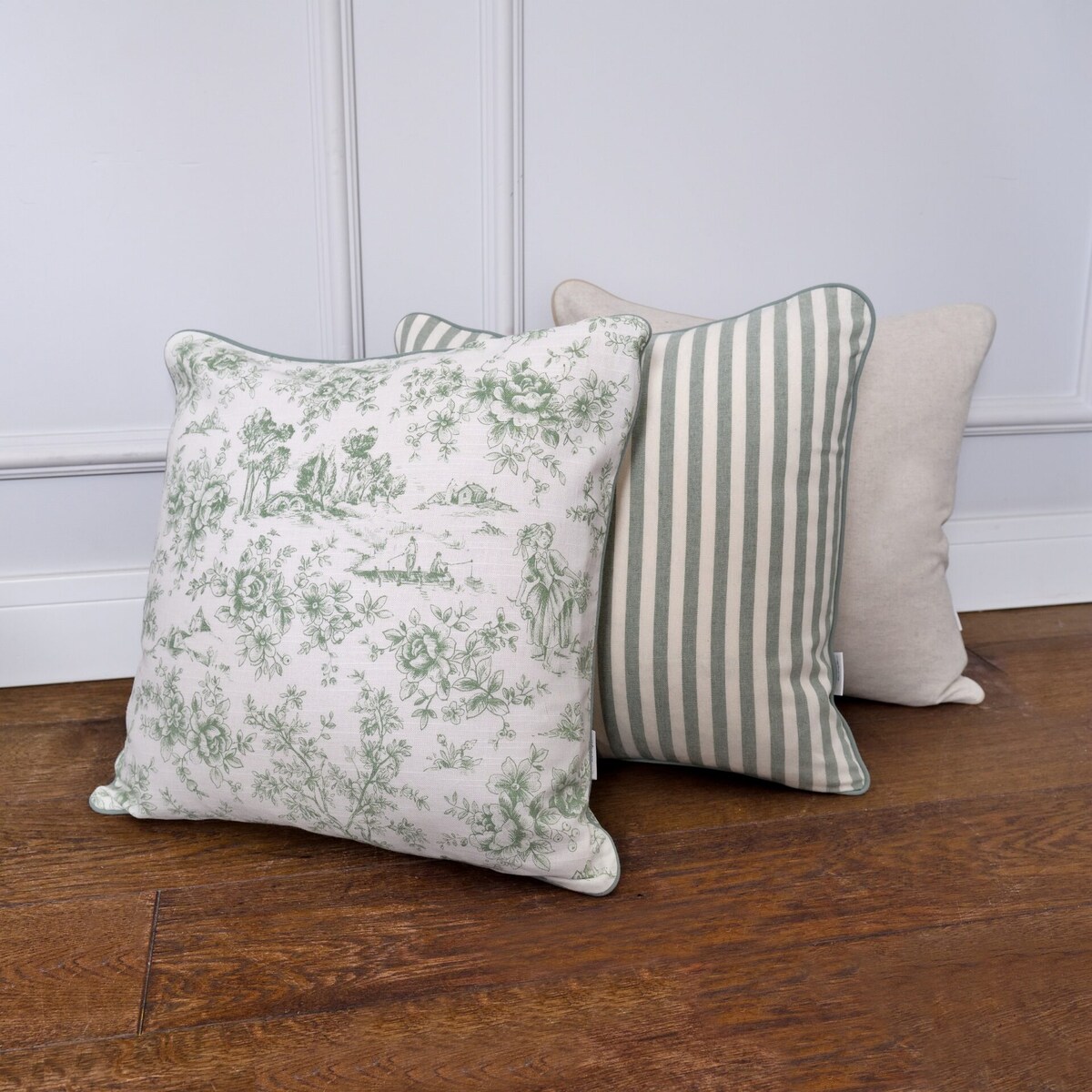 Poszewka w zielone paski Dandy Green