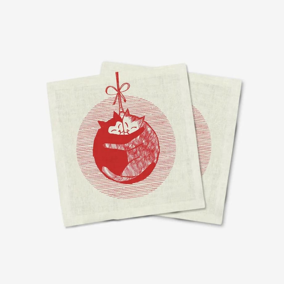 Serwetki świąteczne - merry kittens (2szt.)