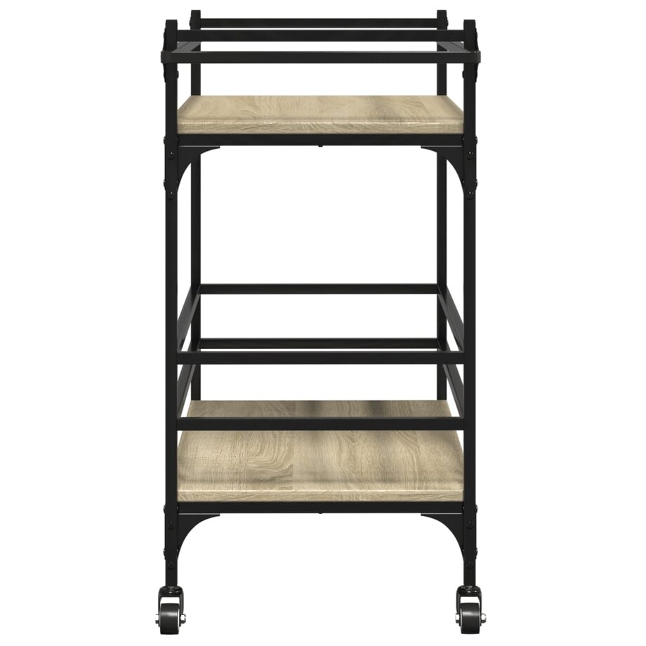 vidaXL Wózek kuchenny, dąb sonoma, 82x40x78,5 cm