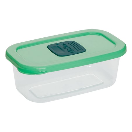 Pojemniki na żywność zamykane na klik RECT, 4 sztuki