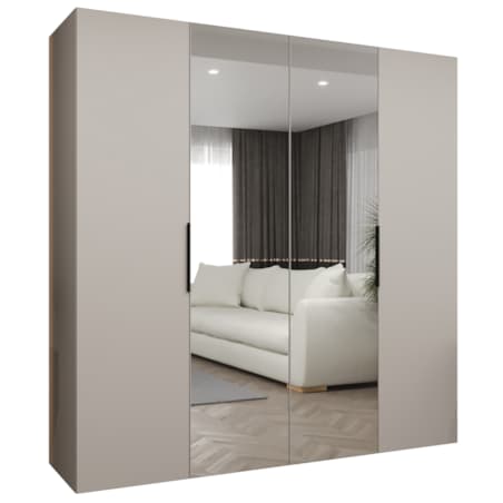 Szafa uchylna otwierana MARBELLA 2 200 wys. 202 cm Kaszmir + u. Czarny