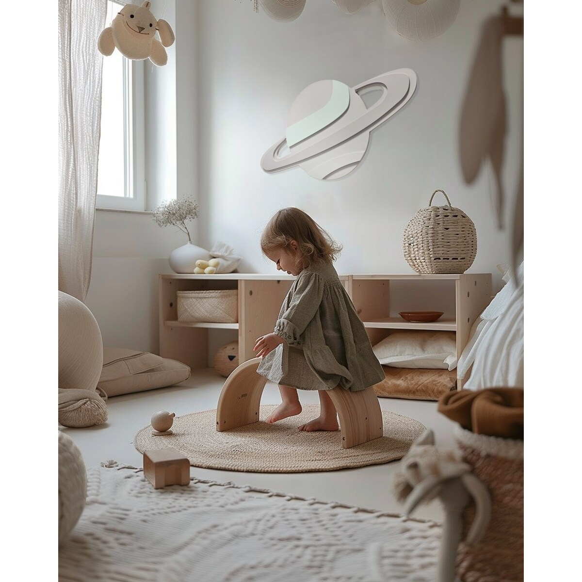 Dekoracja Ścienna Saturn - Ozdoba do Pokoju Dziecięcego