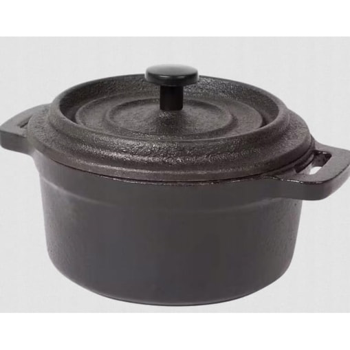 Mini garnek żeliwny do zapiekania, duszenia 10 cm