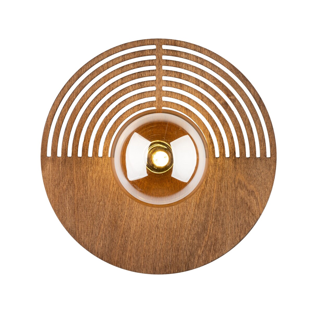 Kinkiet TK Lighting LUNAR WOOD 300 30 cm dąb/biały, lampa ścienna G9 do salonu i sypialni