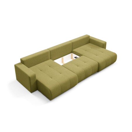 Narożnik MOLINIO U z funkcją spania Kolor: Wind 35