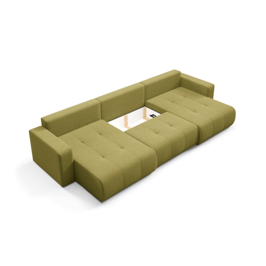 Narożnik MOLINIO U z funkcją spania Kolor: Wind 35