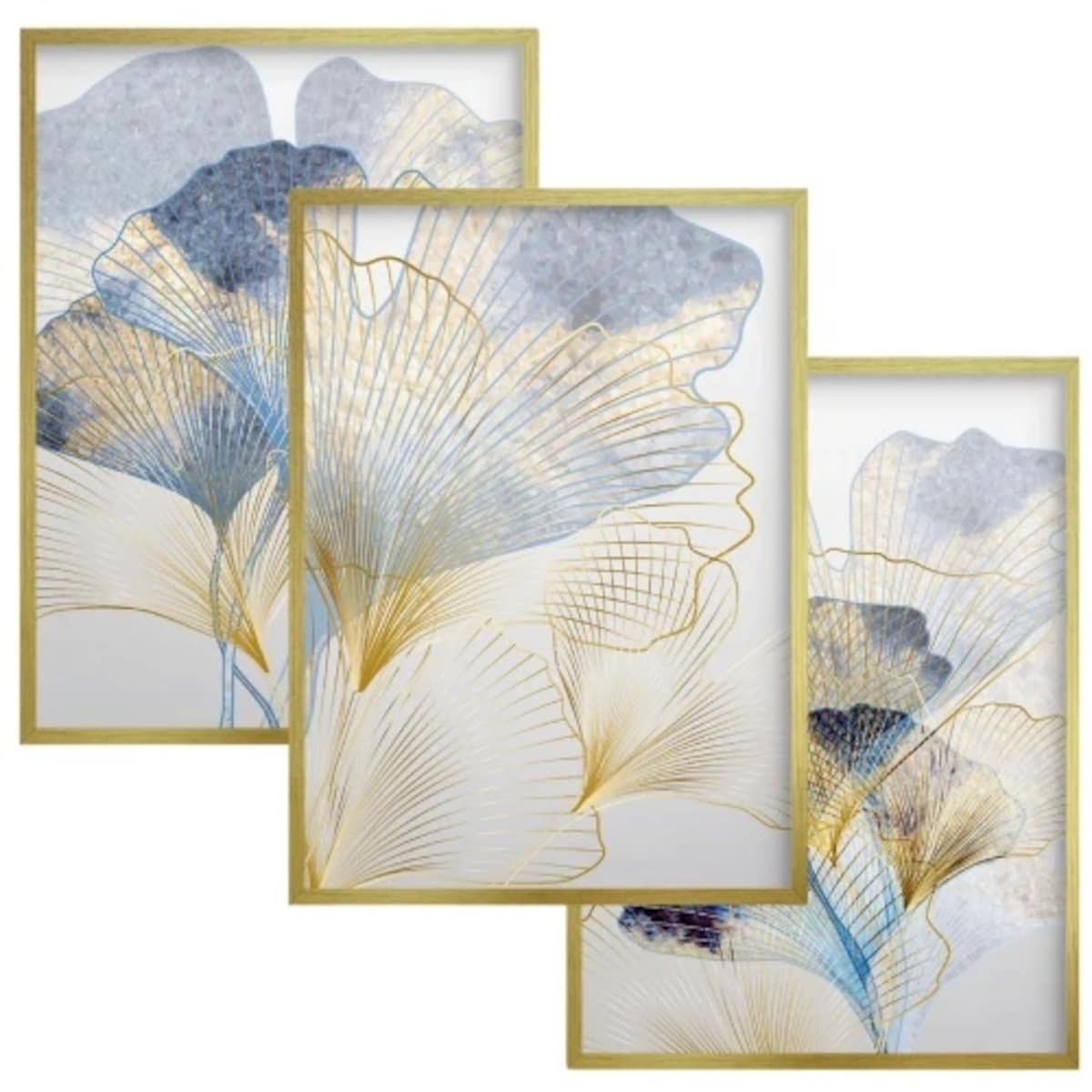 Eleganckie Plakaty Złota ramka Obrazy Glamour na ścianę do salonu sypialni