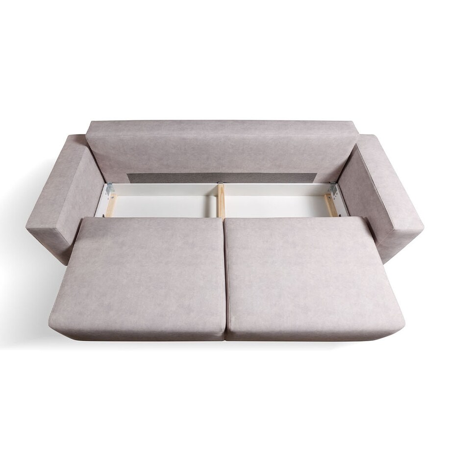 Hesto 3-osobowa rozkładana sofa - kremowa