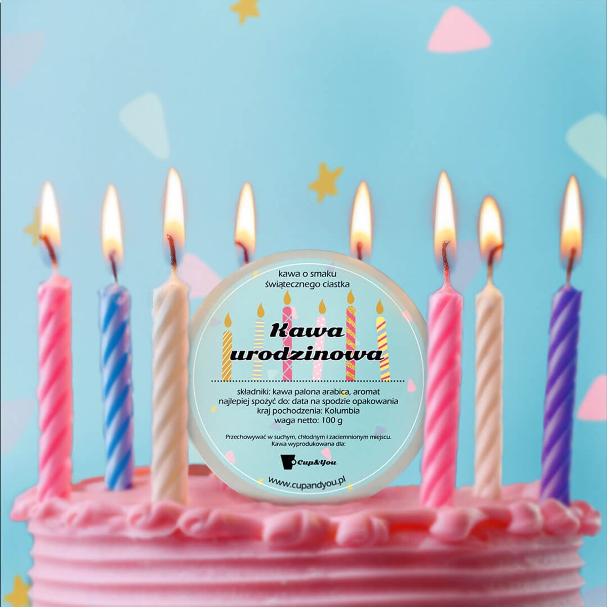 Wysokogatunkowa Kawa aromatyzowana o smaku świątecznego ciastka, spakowana w eleganckie pudełko - 100g ziaren 100% Arabica