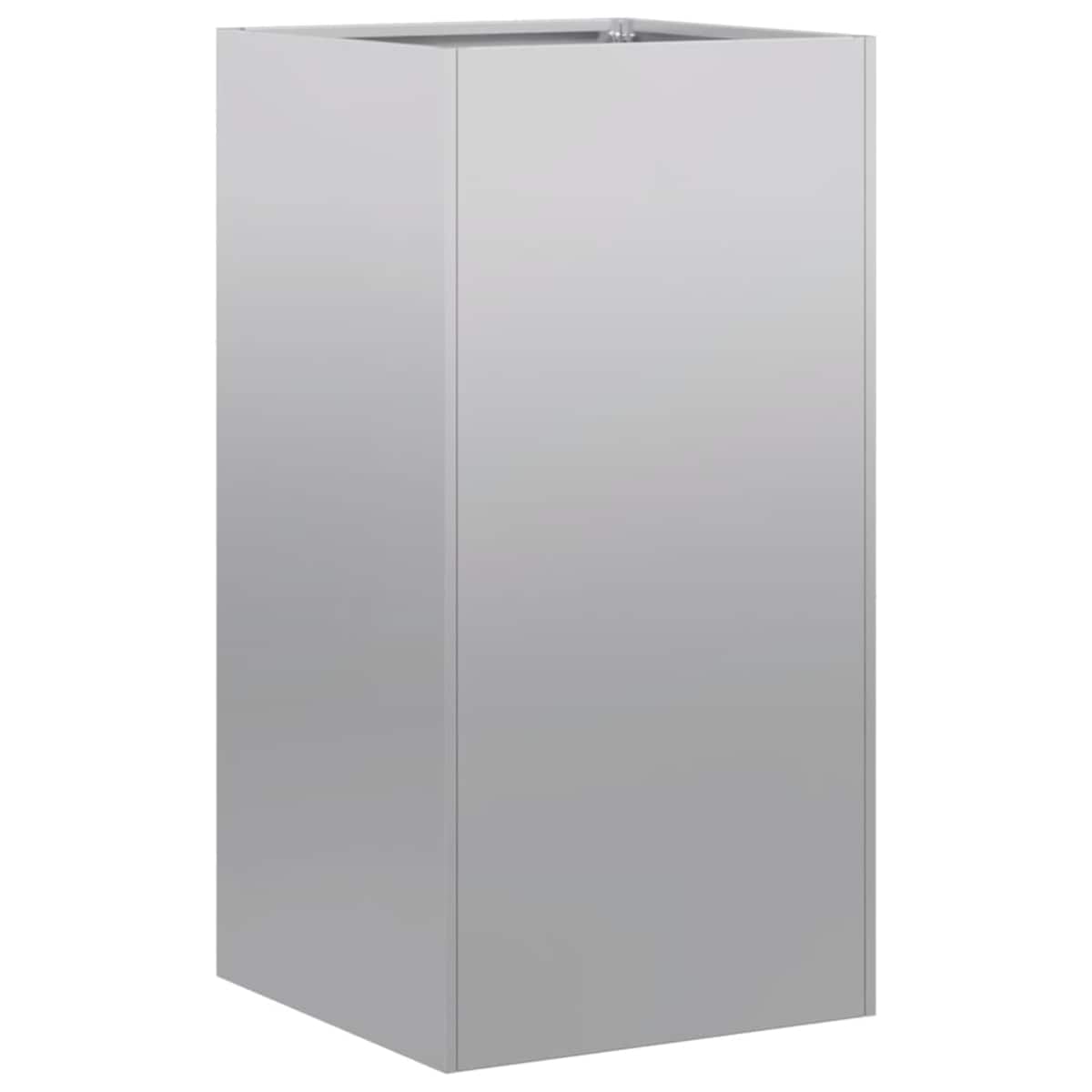 vidaXL Doniczka 40x40x80 cm Stal ocynkowana