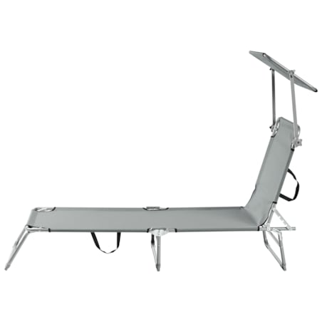 Leżak ogrodowy FOLIGNO Metal Szary