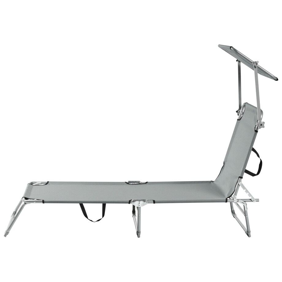 Leżak ogrodowy FOLIGNO Metal Szary