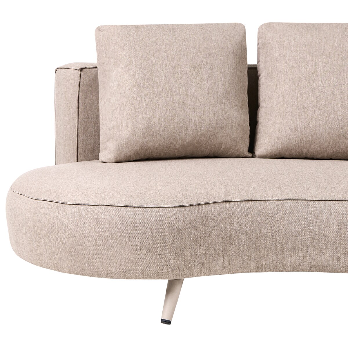 Sofa ogrodowa dla 3 osób PARORI Beżowy Lewostronny