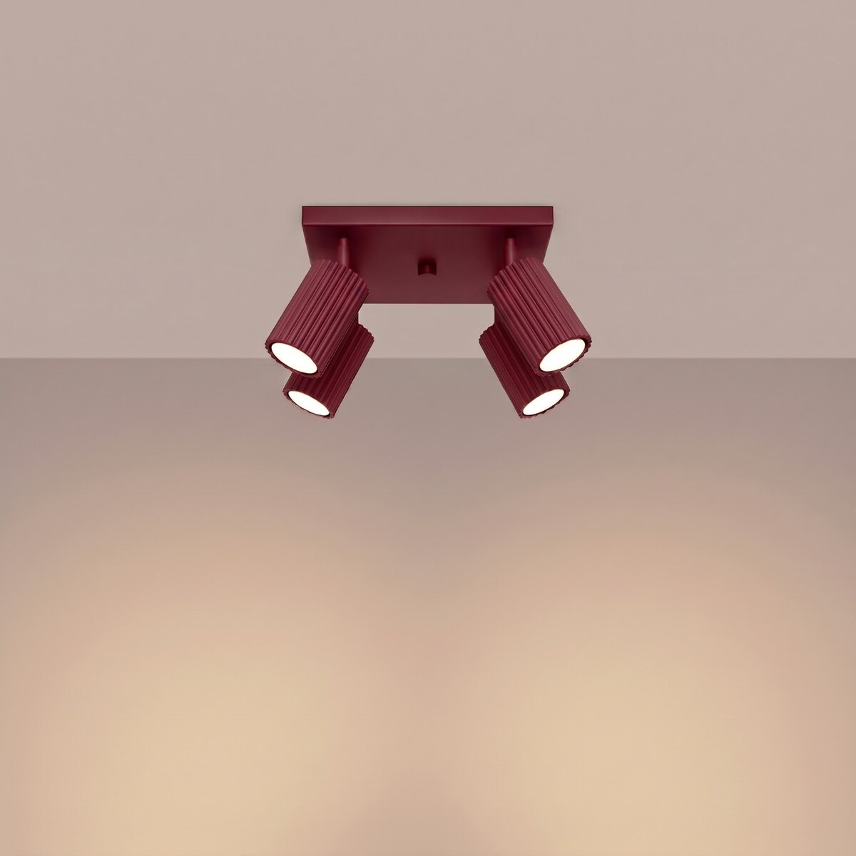 Plafon KARBON 4 burgund