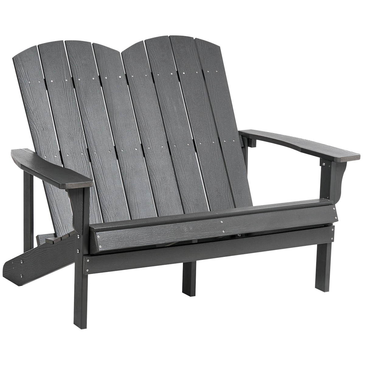 Ławka ogrodowa ADIRONDACK 125 cm Ciemnoszary