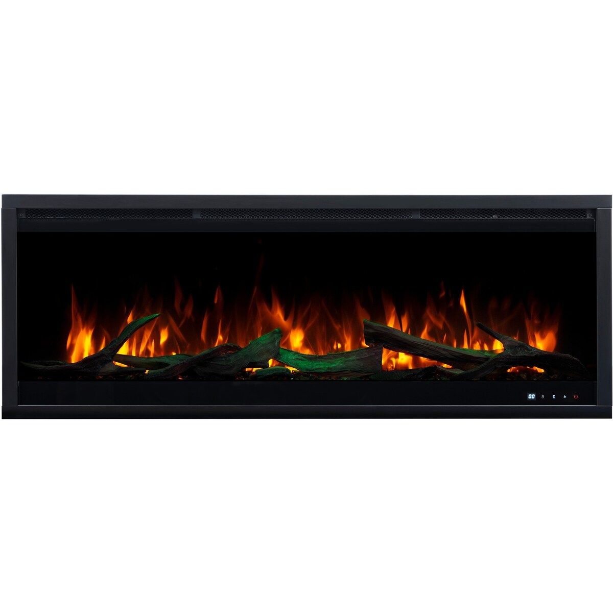 Kominek elektryczny AFLAMO Royal 3D 100 - ścienny i do zabudowy - 100x48x22 cm - kominek LED z funkcją grzania 750/1500 W