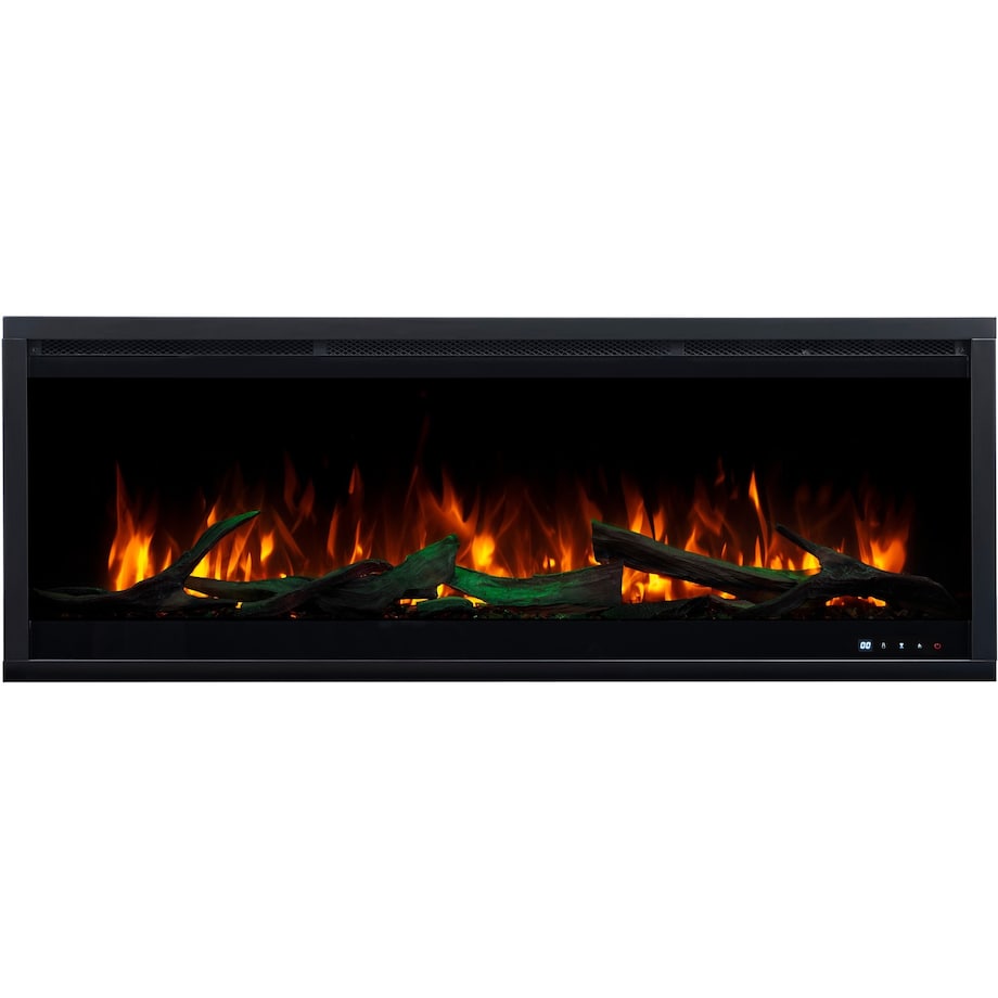 Kominek elektryczny AFLAMO Royal 3D 100 - ścienny i do zabudowy - 100x48x22 cm - kominek LED z funkcją grzania 750/1500 W