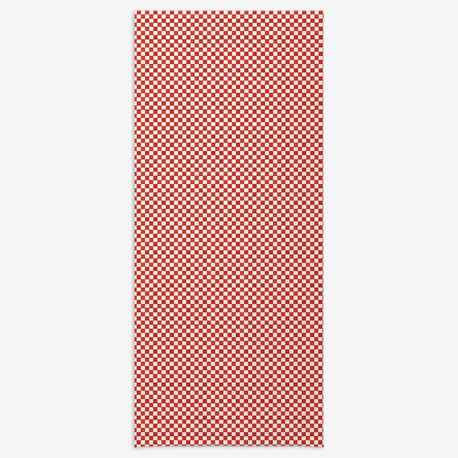 Obrus świąteczny - czerwona krata - 140x320