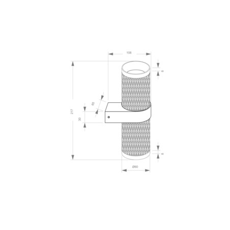 Kinkiet ścienny tuba Focus C069WL-02B Maytoni góra-dół czarny